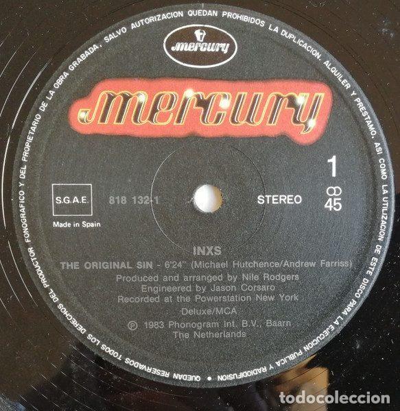 Discos de vinilo: INXS &ndash; Original Sin = Pecado Original (Long Version) (Vinyl, Mercury 818 132-1) - Foto 3