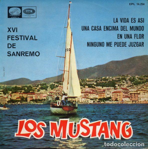 Discos de vinilo: Los Mustang &ndash; XVI Festival De Sanremo (Vinyl, La Voz De Su Amo EPL 14.254)