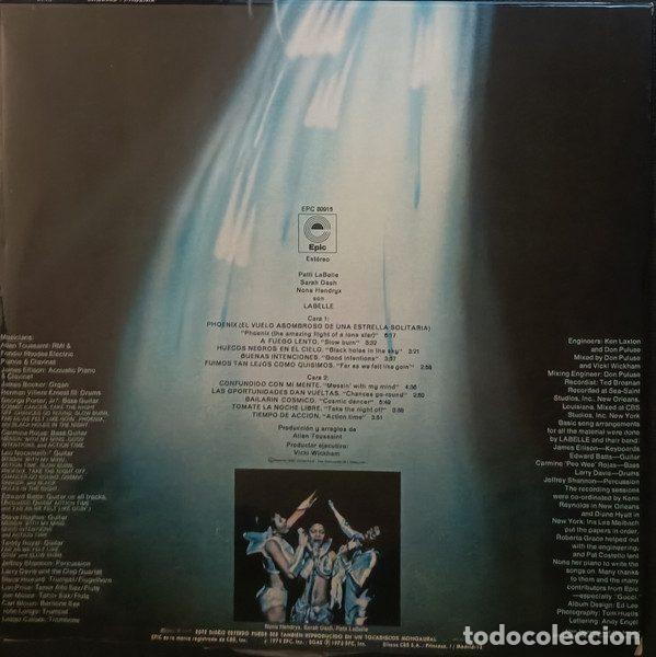 Discos de vinilo: Labelle &ndash; Phoenix (Vinyl, Epic EPC 80915) - Foto 2