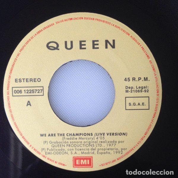 Dischi in vinile: Queen &ndash; We Are The Champions (Live Version) (Vinyl, EMI 006 1225727)