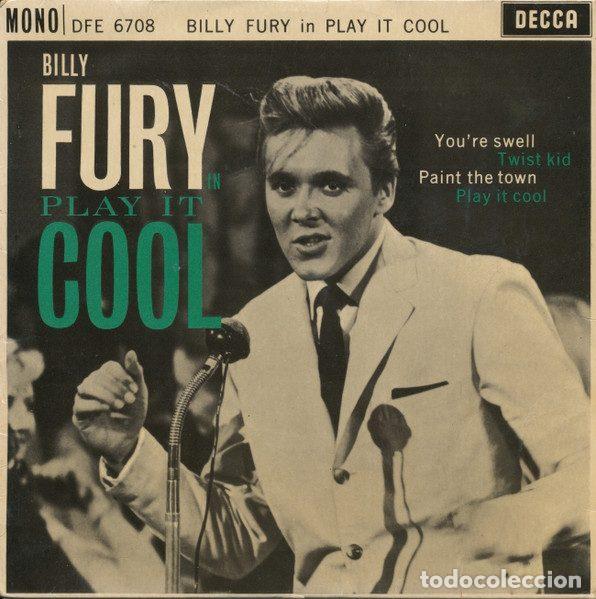 Discos de vinil: Billy Fury &ndash; Play It Cool (Vinyl, Decca DFE.6708)