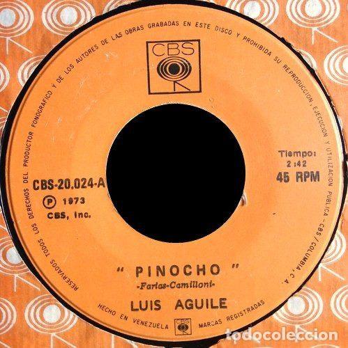 Vinyl records: Luis Aguile &ndash; Pinocho (Vinyl, CBS CBS-20.024)
