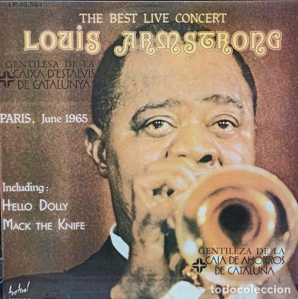 Discos de vinil: Louis Armstrong &ndash; The Best Live Concert - Paris, June 1965 (Vinyl, Palobal LP-10.564)