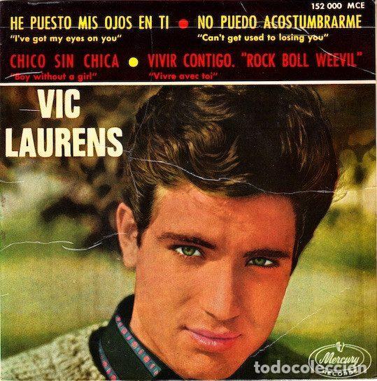 Disques de vinyle: Vic Laurens &ndash; He Puesto Mis Ojos En Ti (Vinyl, Mercury 152 000 MCE)