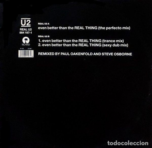 Disques de vinyle: U2 &ndash; Even Better Than The Real Thing (Vinyl, Island Records REAL U2)