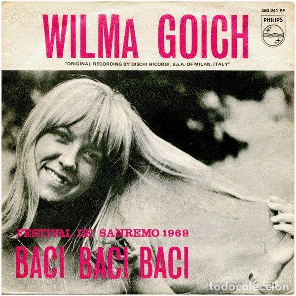 Discos de vinilo: Wilma Goich &ndash; Baci, Baci, Baci - Festival De San Remo 1969 (Vinyl, Philips 360 241 PF)