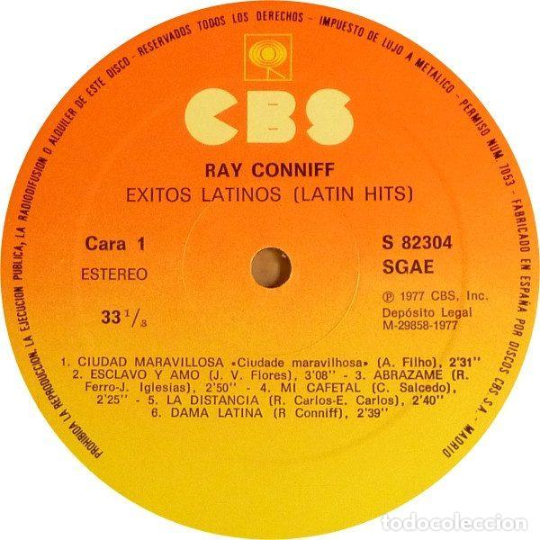 Discos de vinilo: Ray Conniff &ndash; Exitos Latinos (Latin Hits) (Vinyl, CBS S 82304) - Foto 3