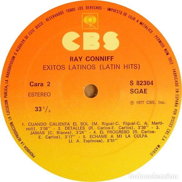 Discos de vinilo: Ray Conniff &ndash; Exitos Latinos (Latin Hits) (Vinyl, CBS S 82304) - Foto 4