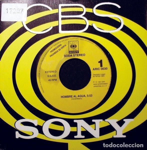Vinyl records: Soda Stereo &ndash; Hombre Al Agua (Vinyl, CBS/Sony ARIC 0030)