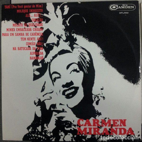 Disques de vinyle: Carmen Miranda &ndash; Carmen Miranda (Vinyl, RCA Camden 107.0010)