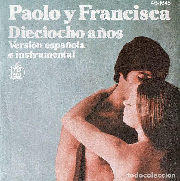 Disques de vinyle: Paolo Y Francisca &ndash; Dieciocho A&ntilde;os - Version Espa&ntilde;ola E Instrumental (Vinyl, Hispavox 45-1648)