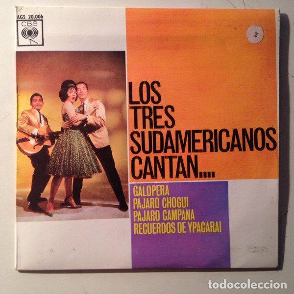 Dischi in vinile: Los Tres Sudamericanos &ndash; Cantan... Galopera / Pajaro Chogui / Pajaro Campana / Recuerdos De...