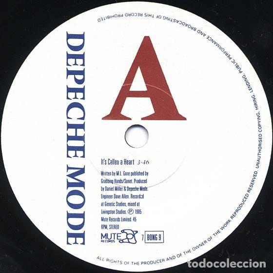 Discos de vinilo: Depeche Mode &ndash; Its Called A Heart (Vinyl, Mute 7 BONG 9) - Foto 3