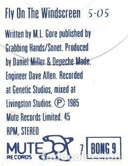 Discos de vinilo: Depeche Mode &ndash; Its Called A Heart (Vinyl, Mute 7 BONG 9) - Foto 6