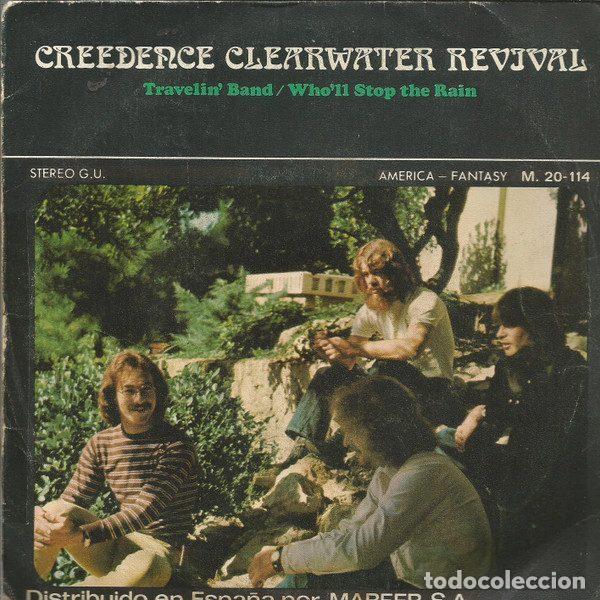 Vinyl-Schallplatten: Creedence Clearwater Revival &ndash; Travelin' Band / Who'll Stop The Rain (Vinyl, America Records...
