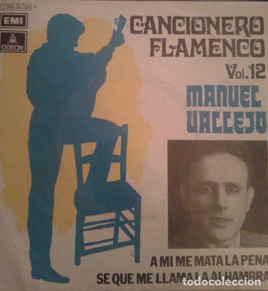 Vinyl-Schallplatten: Manuel Vallejo &ndash; Cancionero Flamenco Vol. 12 (Vinyl, Odeon 1 J 006-20.728 M)