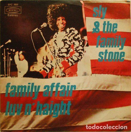 Disques de vinyle: Sly & The Family Stone &ndash; Family Affair / Luv N' Haight (Vinyl, Epic EPC 7632)