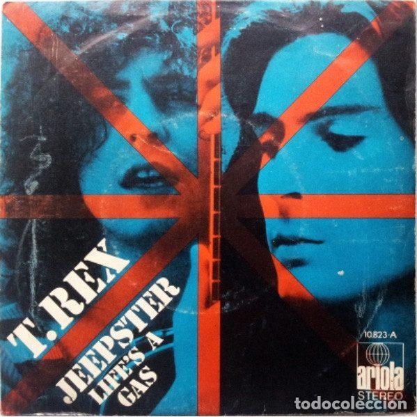 Discos de vinil: T. Rex &ndash; Jeepster / Life's A Gas (Vinyl, Ariola 10.823-A)