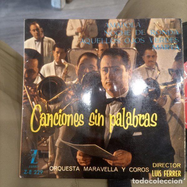 Discos de vinilo: Orquesta Maravella Y Coros &ndash; Canciones Sin Palabras (Vinyl, Zafiro ze-229)
