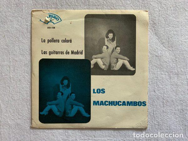 Vinyl records: Los Machucambos &ndash; La Pollera Colora / Las Guitarras De Madrid (Vinyl, Zafiro OO-128)