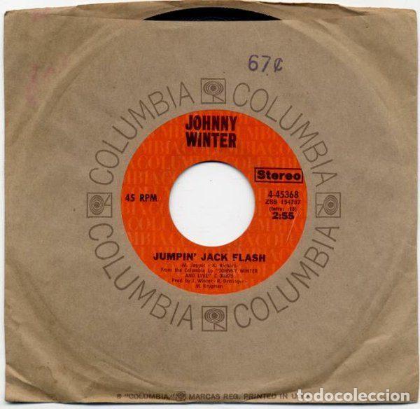 Dischi in vinile: Johnny Winter &ndash; Jumpin' Jack Flash / Good Morning Little School Girl (Vinyl, Columbia 4-45368)