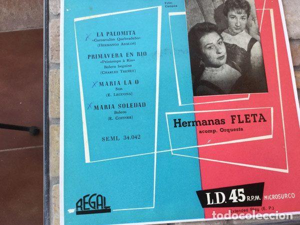 Vinyl-Schallplatten: Hermanas Fleta &ndash; La Palomita (Vinyl, Regal SEML 34.042)