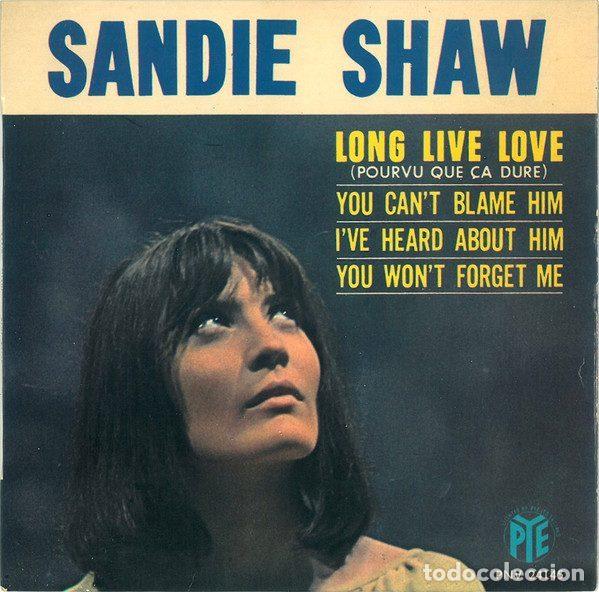 Dischi in vinile: Sandie Shaw &ndash; Long Live Love (Vinyl, Disques Vogue PNV 24145)