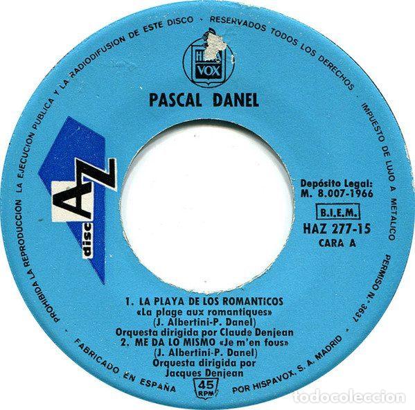 Discos de vinilo: Pascal Danel &ndash; La Playa De Los Rom&aacute;nticos (Vinyl, DiscAz HAZ 277-15) - Foto 4