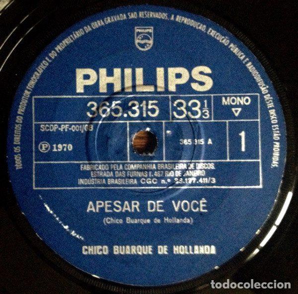 Disques de vinyle: Chico Buarque De Hollanda &ndash; Apesar De Voc&ecirc; (Vinyl, Philips 365.315)