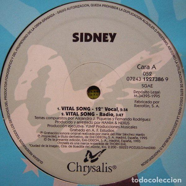 Discos de vinilo: Sidney &ndash; Vital Song (Vinyl, Chrysalis 052 07243 1227386 9)