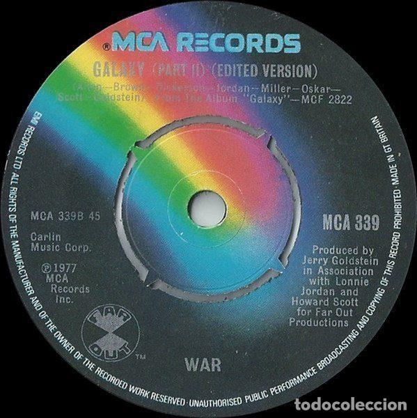 Discos de vinilo: War &ndash; Galaxy (Vinyl, MCA Records MCA 339) - Foto 2