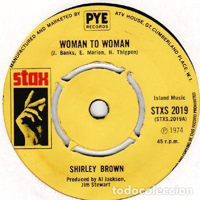 Vinyl records: Shirley Brown &ndash; Woman To Woman / Yes Sir Brother (Vinyl, Stax STXS 2019)