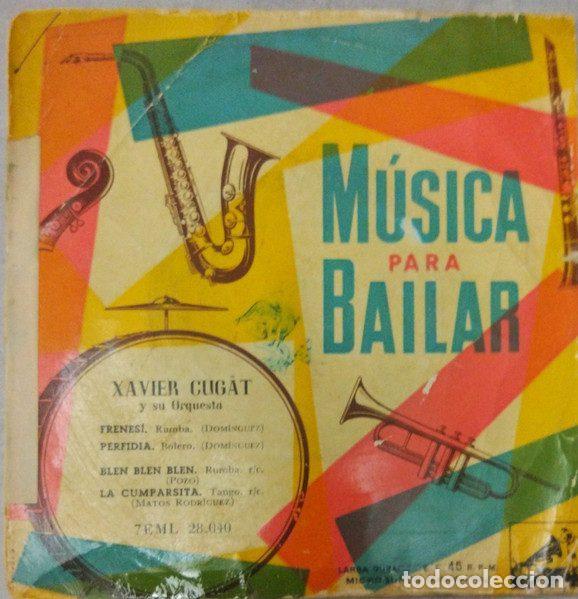 Discos de vinil: Xavier Cugat Y Su Orquesta &ndash; M&uacute;sica Para Bailar (Vinyl, La Voz De Su Amo 7EML 28.040)