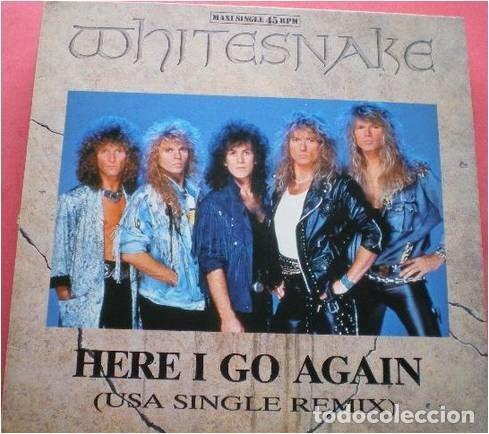 Discos de vinil: Whitesnake &ndash; Here I Go Again (USA Single Remix) (Vinyl, EMI 052 20 2464 6)