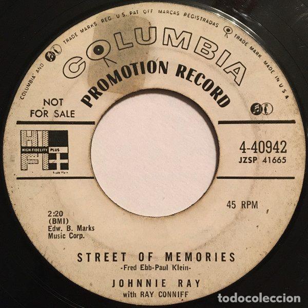 Dischi in vinile: Johnnie Ray With Ray Conniff &ndash; Street Of Memories / Build Your Love (On A Strong Foundation)...