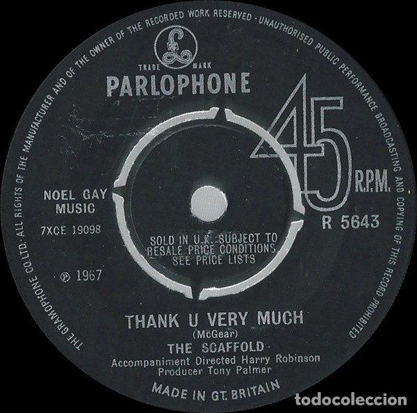 Vinyl records: The Scaffold &ndash; Thank U Very Much (Vinyl, Parlophone R 5643)