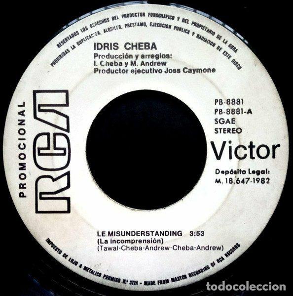 Vinyl records: Idris Cheba &ndash; Le Misunderstanding / Rapez-Le Vous Meme (Vinyl, RCA Victor PB 8881)