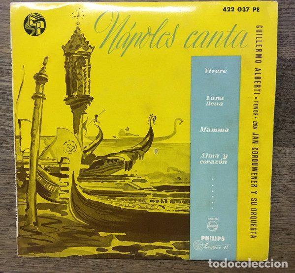 Discos de vinilo: Guillermo Alberti Con Jan Corduwener Y Su Orquesta &ndash; N&aacute;poles Canta (Vinyl, Philips 422 037 PE)