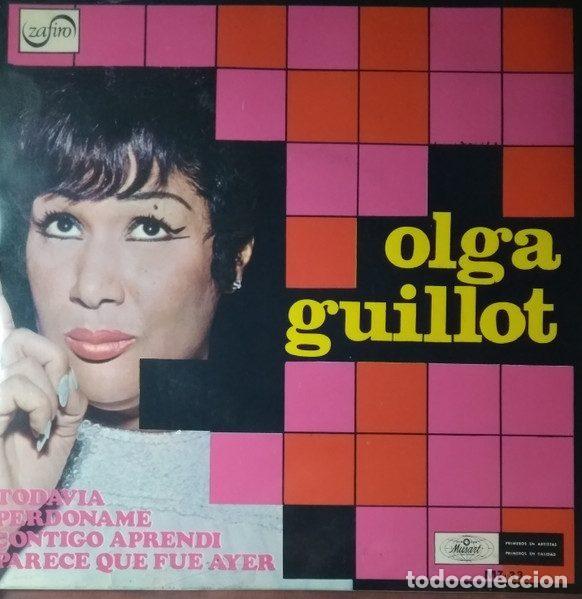 Discos de vinilo: Olga Guillot &ndash; Parece Que Fue Ayer / Perd&oacute;name / Todav&iacute;a / Contigo Aprend&iacute; (Vinyl, Zafiro MZ-33)