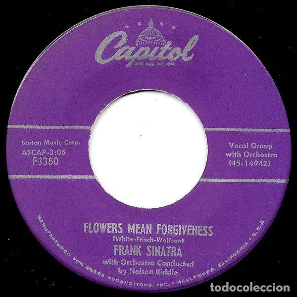 Vinyl-Schallplatten: Frank Sinatra &ndash; Flowers Mean Forgiveness (Vinyl, Capitol Records F3350)
