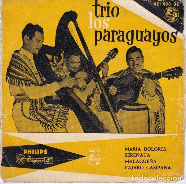Vinyl-Schallplatten: Trio Los Paraguayos &ndash; Maria Dolores / Serenata / Malague&ntilde;a / Pajaro Campana (Vinyl, Philips 421...