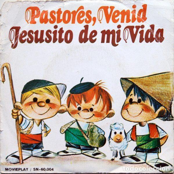 Vinyl-Schallplatten: Orfe&oacute;n Infantil De Espa&ntilde;a &ndash; Pastores, Venid / Jesusito De Mi Vida (Vinyl, Movieplay SN-60.004)