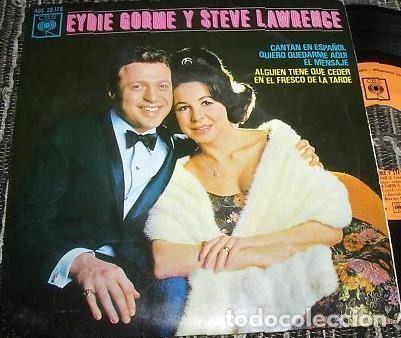Discos de vinilo: Eydie Gorme Y Steve Lawrence &ndash; Cantan En Espa&ntilde;ol (Vinyl, CBS AGS 20.178)
