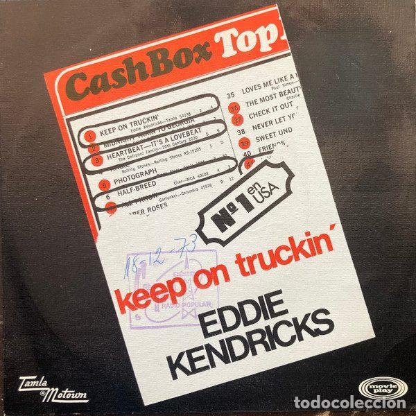Dischi in vinile: Eddie Kendricks &ndash; Keep On Truckin' (Part 1) / Keep On Truckin' (Part 2) (Vinyl, Tamla Motown...