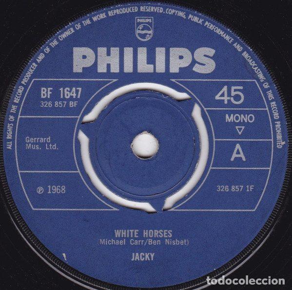 Dischi in vinile: Jacky &ndash; White Horses (Vinyl, Philips BF 1647)