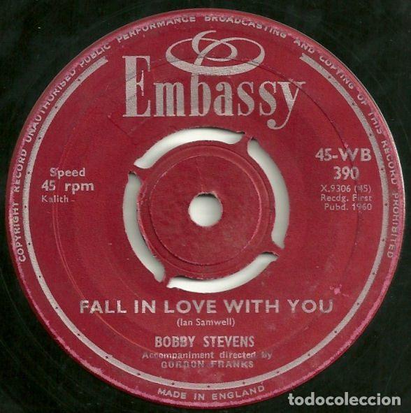 Disques de vinyle: Bobby Stevens &ndash; Fall In Love With You / Wild One (Vinyl, Embassy 45-WB 390)