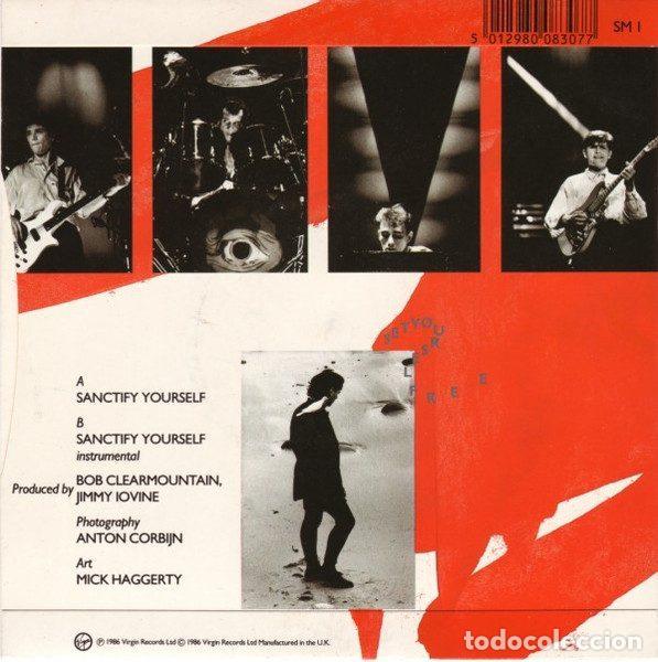 Discos de vinilo: Simple Minds &ndash; Sanctify Yourself (Vinyl, Virgin SM 1) - Foto 2
