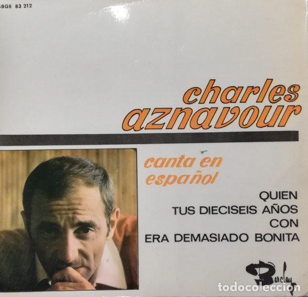 Vinyl records: Charles Aznavour &ndash; Canta En Espa&ntilde;ol (Vinyl, Barclay SBGE 83.212)