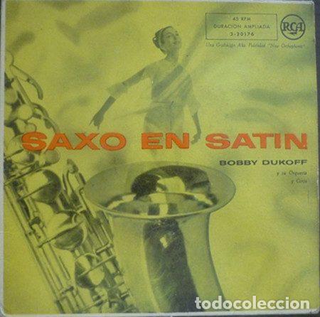 Disques de vinyle: Bobby Dukoff Y Su Orquesta Y Coros &ndash; Saxo En Satin (Vinyl, RCA 3-20176)