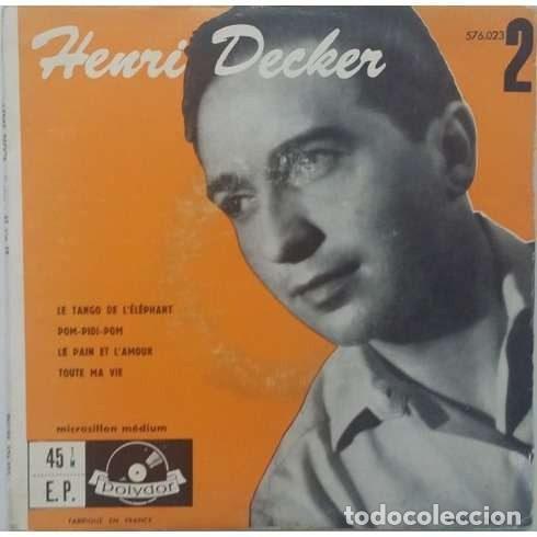 Disques de vinyle: Henri Decker &ndash; 2 - Le Tango De L'Elephant (Vinyl, Polydor 576.023)